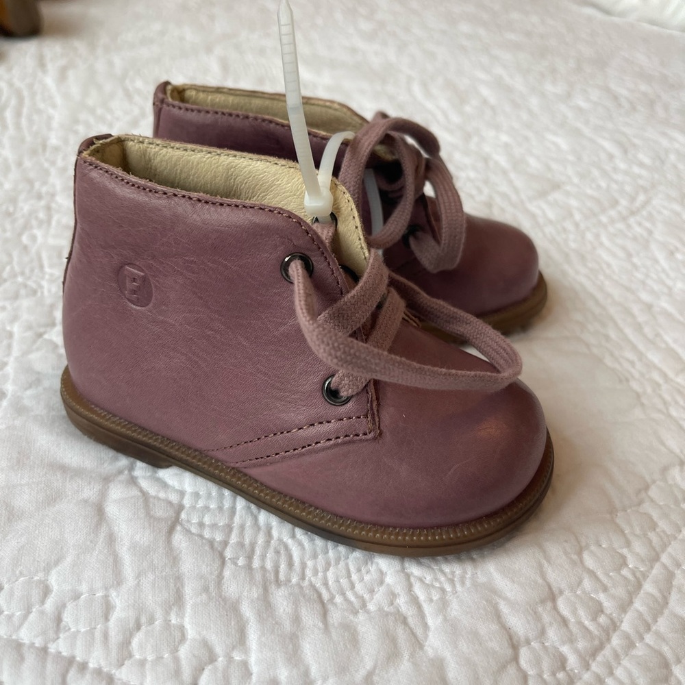 Falcotto size 20 us 4.5 butter leather shoes for toddler girl